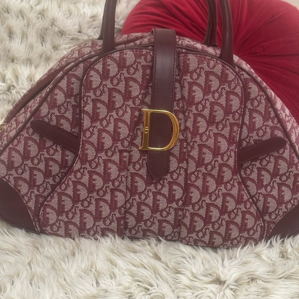 Vintage Christian Dior Saddle Bowler bag- Medium